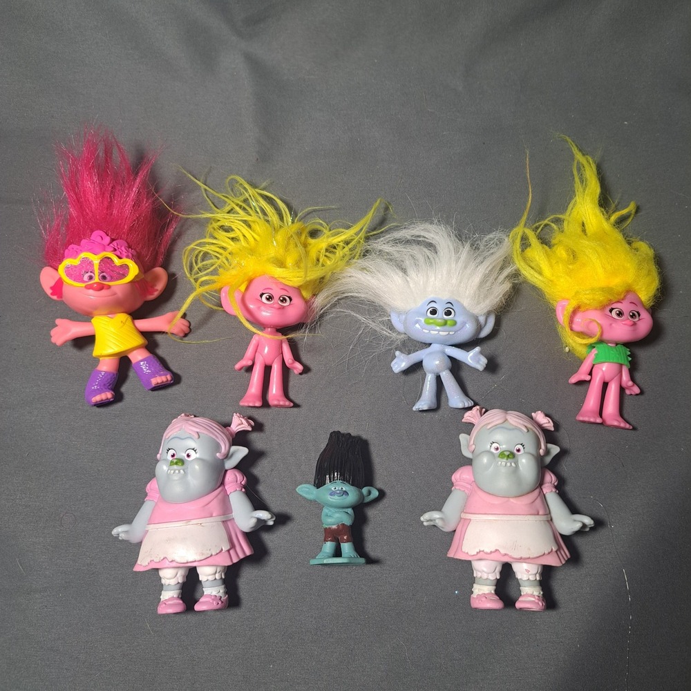DreamWorks Trolls Figure Lot Poppy Bridget Guy Diamond‎ Branch Toys Collectible